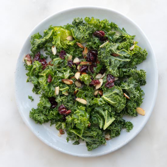 Kale Salad with Cranberries
