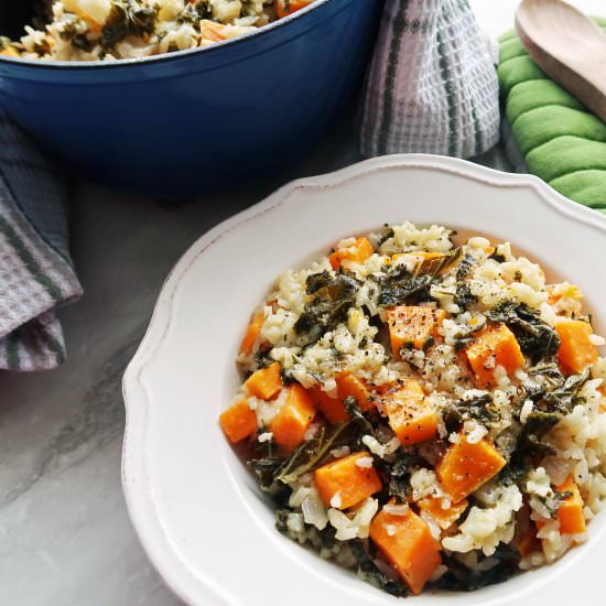 Baked Risotto with Sweet Potato