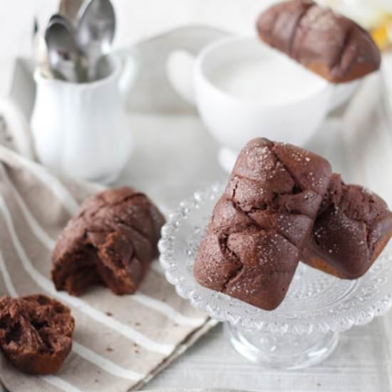 No knead chocolate brioche