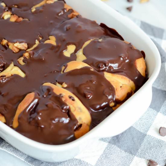 Chunky Monkey Cinnamon Rolls