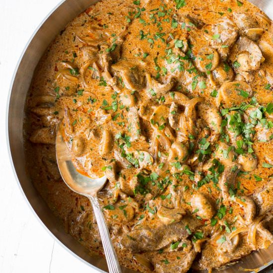 Beef Stroganoff