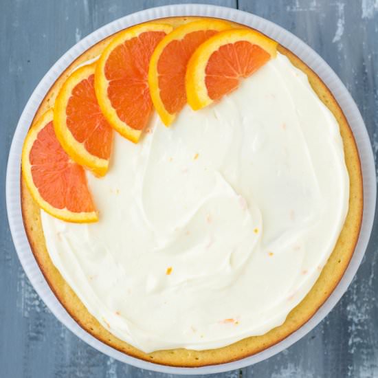 Orange Cake w/ Cream Cheese Icing