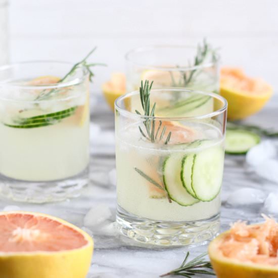 Grapefruit Cucumber Gin Cocktail