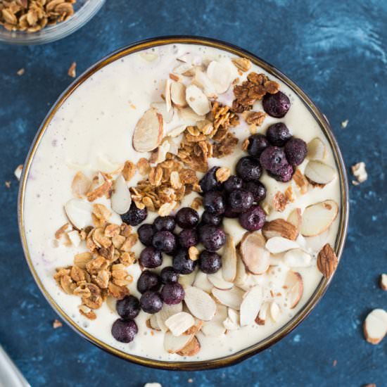 Peach Protein Smoothie Bowl