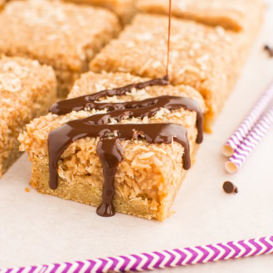 Brown Butter Samoa Blondies