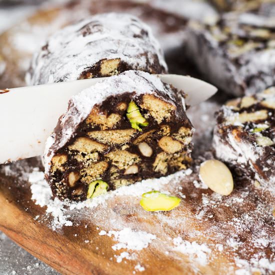 Chocolate Salami (No-Bake Dessert)