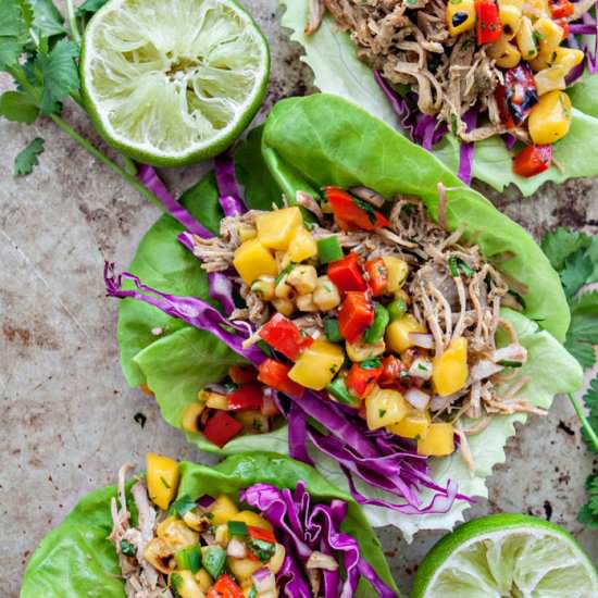 Pork Carnitas Lettuce Wrap