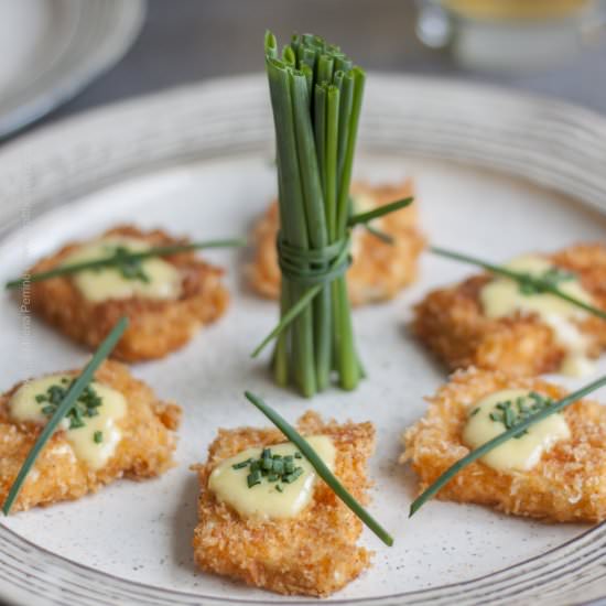 Paprika Panko Crusted Feta Bites