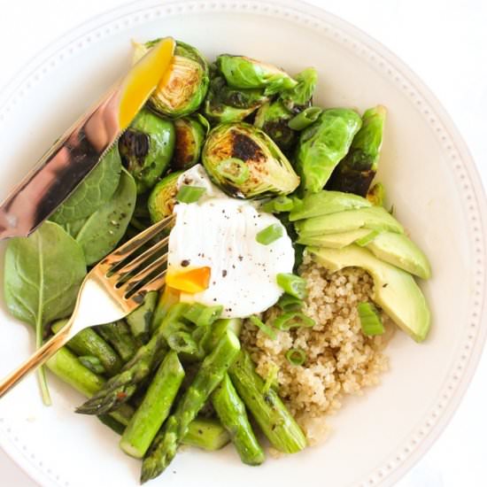 Spring Greens Quinoa Bowl