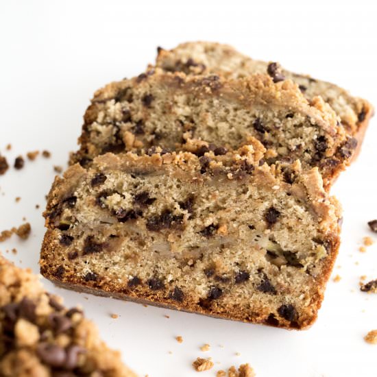 PB Chocolate Chip Banana Bread