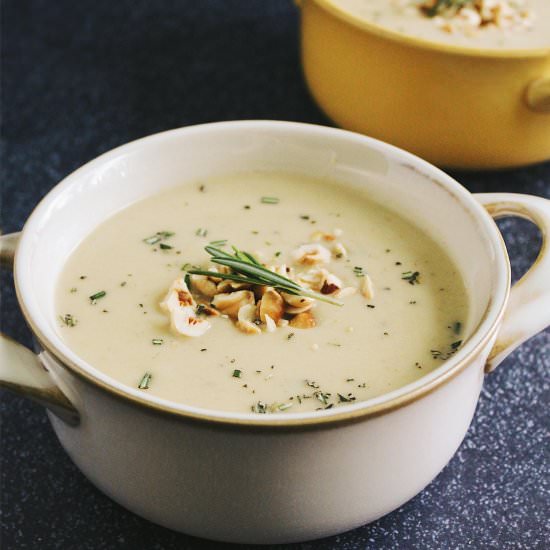 Hazelnut Parsnip Soup