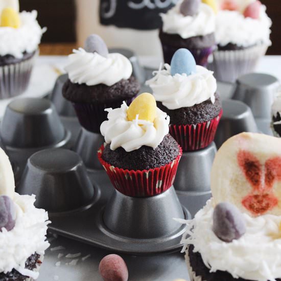 Chocolate Coconut Cupcakes