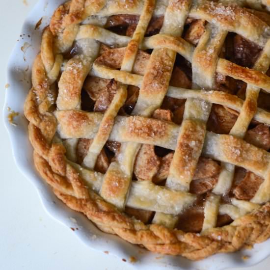 Braided Crust Lattice Apple Pie