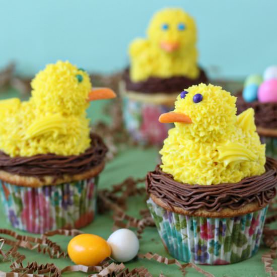 Spring Chick Cupcakes