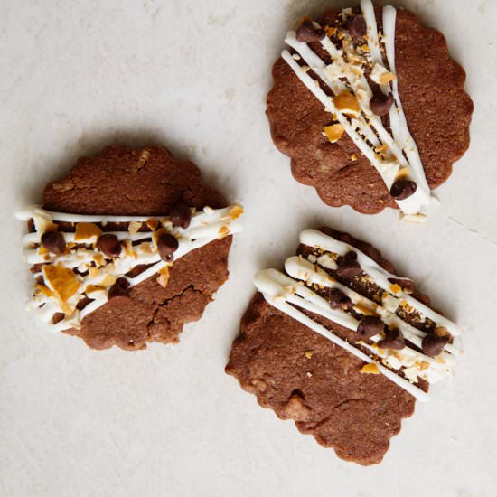 Chocolate Pretzel Shortbread
