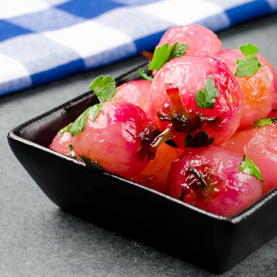 Glazed Radishes