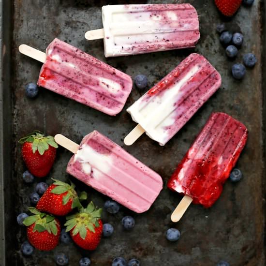Fresh Fruit Popsicles