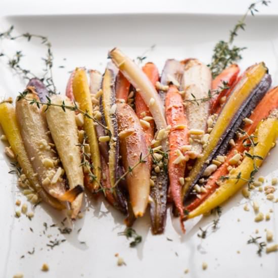 Honey Ginger Roasted Carrots