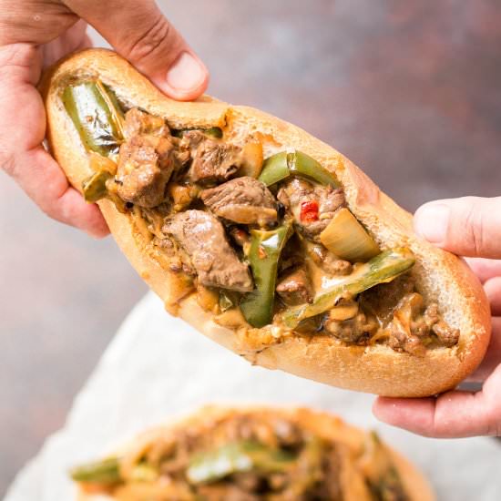 Mexi Cheesesteak Sandwiches