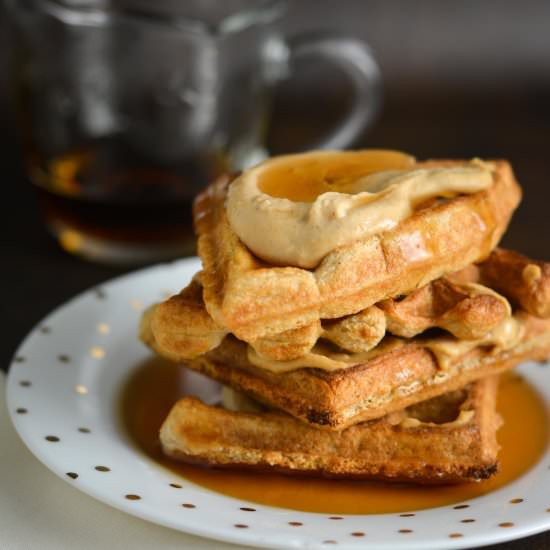Cheater “Sourdough” Waffles