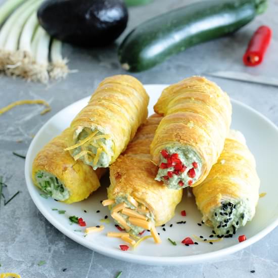 Vegan Guacamole Stuffed Rolls