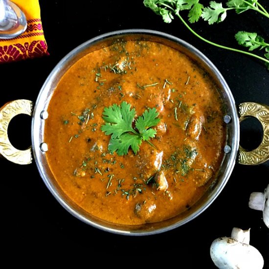 Mushroom Tikka Masala Curry