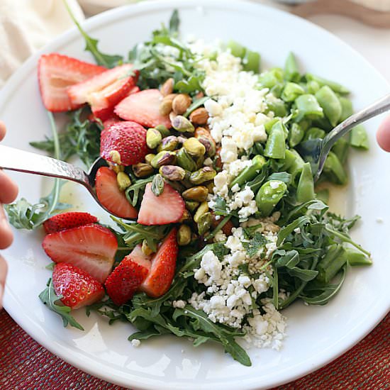 Arugula Salad With Strawberries