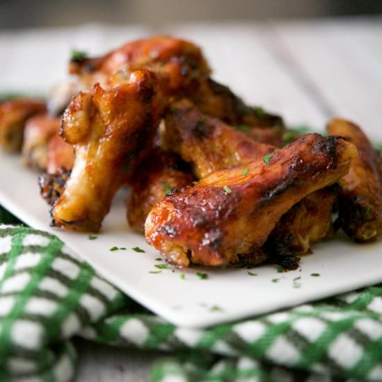 Guinness Baked BBQ Chicken Wings
