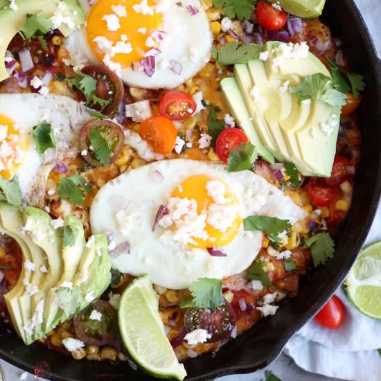Mexican Street Corn Chilaquiles
