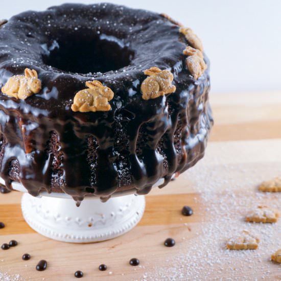 Easter Bunny Bundt Cake