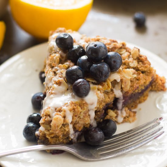 Vegan Lemon Blueberry Coffee Cake