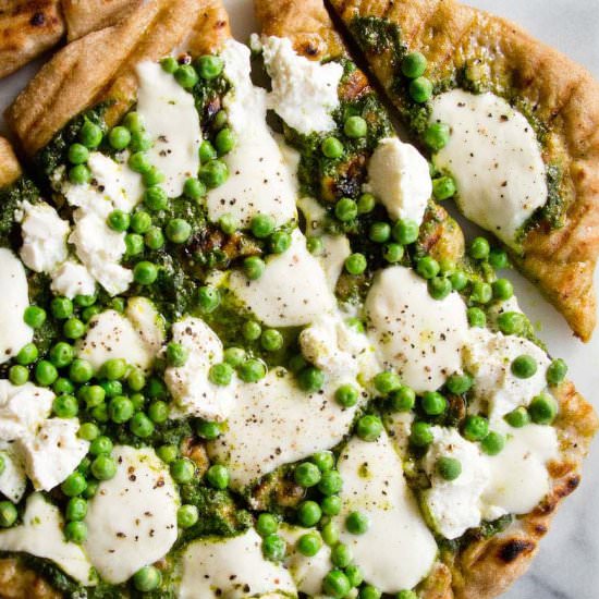 Pesto Pea Pizza