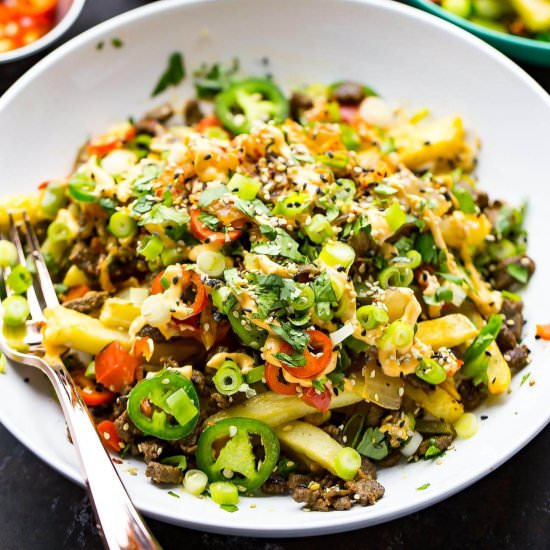 Loaded Kimchi Fries