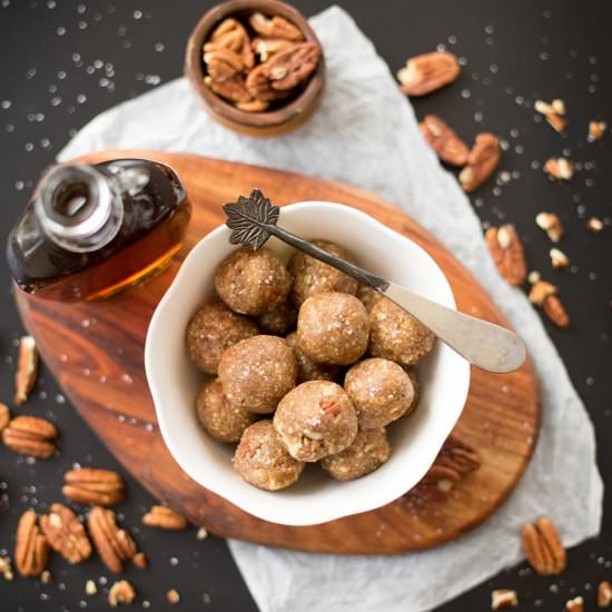 Salted Maple Energy Bites