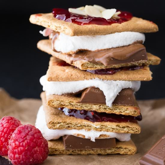 Chocolate Raspberry S’mores