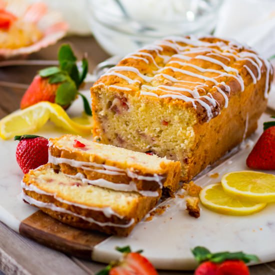 Lemon Strawberry Pound Cake