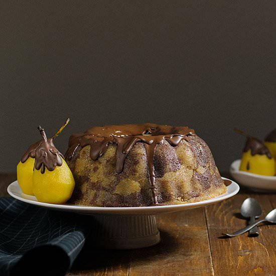 Marble Semolina Cake