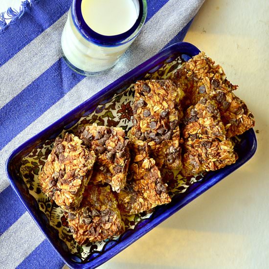 Banana Oat Date Bars
