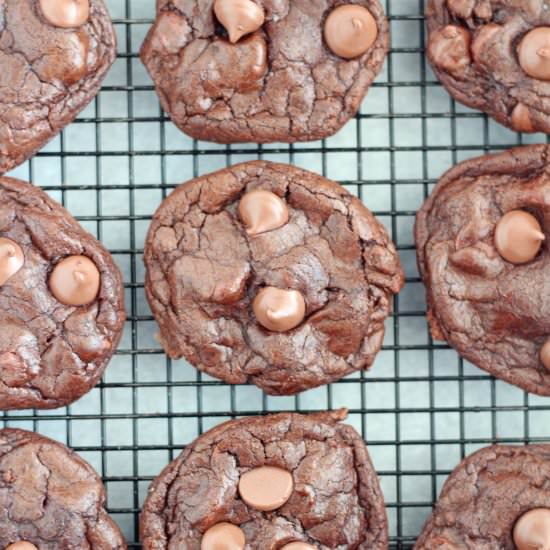 Chewy Triple Chocolate Cookies