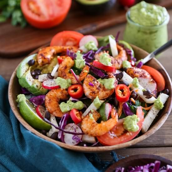 Shrimp Taco Salad