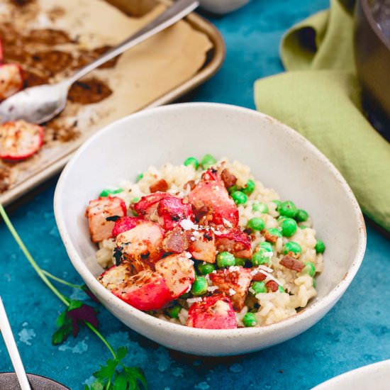 Spring Pea & Radish Risotto