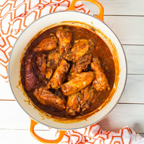 Sweet and Spicy BBQ Chicken Wings