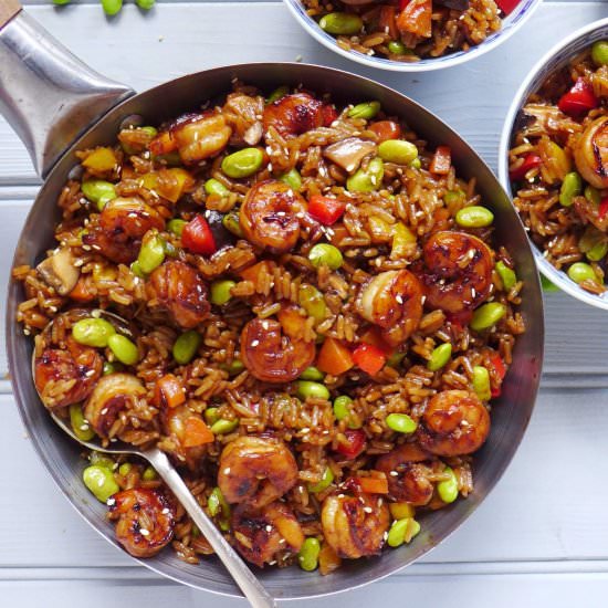 Chinese Soy Sauce Rice Pilaf