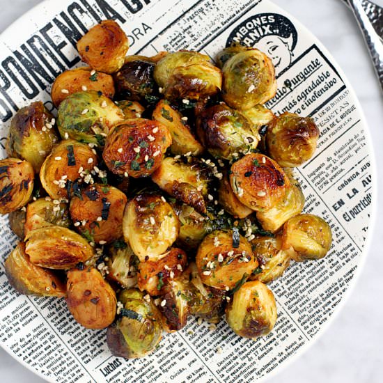 Brussels Sprouts with Gochujang