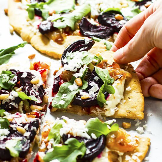 Roasted Beet & Goat Cheese Pizza