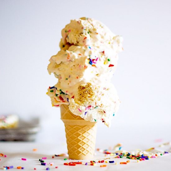 No-Churn Funfetti Ice Cream