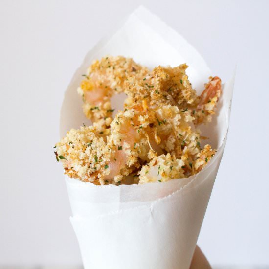 Lightened Up Baked Popcorn Shrimp!