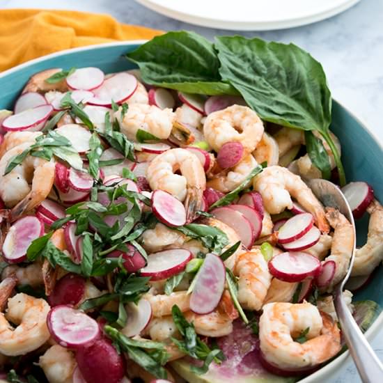 Springtime Shrimp & Radish Salad