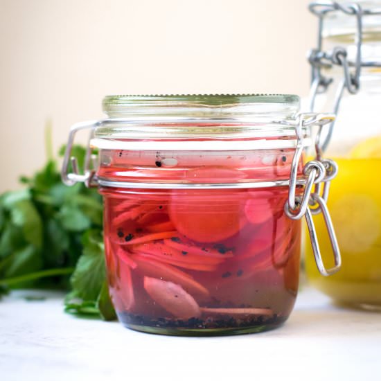 Radish Pickles & Preserved Lemons