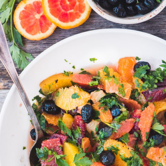 Spicy Citrus Salad with Olives